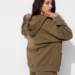 NWT Uniqlo dry sweat relaxed full zip hoodie